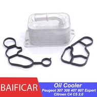 【Sleek】 Baificar Brand New Filter Housing Cooler With Gasket 1103n3 5989070251 For Peugeot 307 308 407 807 Expert Citroen C4 C5 2.0