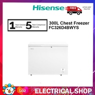 { FREE SHIPPING } Hisense 300L Chest Freezer FC326D4BWYS OLD MODEL FC326D4BWY Sejuk Beku