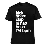 Good Printed Drum And Bass 174 Bpm Dnb Music Jungle Edm Fashion T-shirt Mens