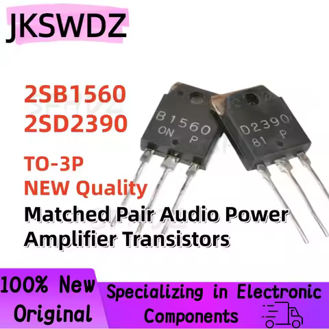 5PCS/5Pairs 100% Brand New and High Quality 2SB1560 2SD2390 B1560 D2390 TO-3P Matched Pair Audio Pow