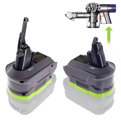 For Ryobi 18V Convert To for Dyson V6 V7 V8 Battery Replacement Adapter for Dyson V6 V7 V8 Handheld 