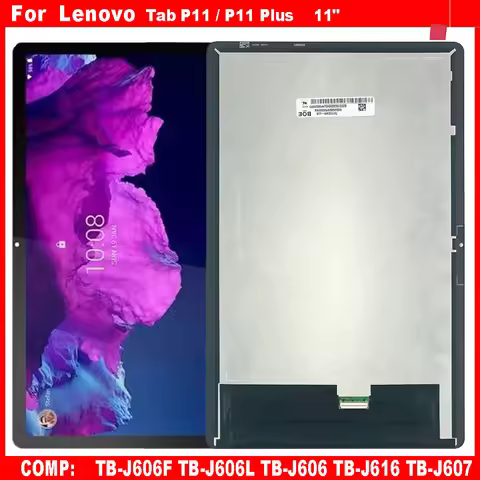 For Lenovo Tab P11 / P11 Plus TB-J606F TB-J606L TB-J606 TB-J616 TB-J607 J606 J616 LCD Display Touch 