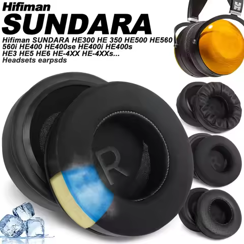 Earphone pads For Hifiman SUNDARA HE300 HE500 HE560 replacement Earpads headphones Meshcloth Memory 