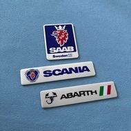 Suitable for SAAB Sabo Car Label Sticker ABARTH ABARTH Car Metal Decorative Sticker Scratch Sticker 