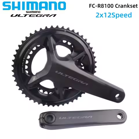SHIMANO ULTEGRA R8100 Crankset 2x12Speed HOLLOWTECH II Bicycle Chainwheel 165MM/170MM/172.5MM/175MM 