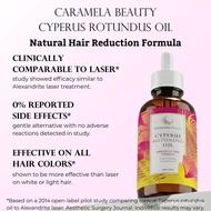Caramela Beauty Cyperus Rotundus Oil for Natural Hair Reduction - 60ml/2oz 8B3T