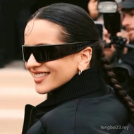 New Style Future Technology Headband Sunglasses Female ins Influencer Street Shooting y2k Sunglasses