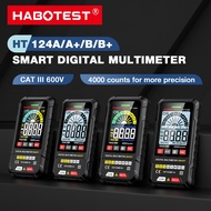 HABOTEST HT124A+/HT124B+ Series Digital Intelligent Multimeter 4000 Counting Automatic Ran