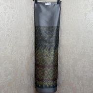 G77 26.11.68 Cotton Silk Woven Pattern Praewachat Sawan Gray Size 2 Yards
