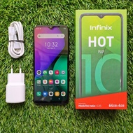 HP SECOND INFINIX HOT 10 PLAY 4/64GB FULLSET HANDPHONE SECOND HP SEKEN