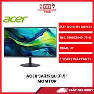 ACER SA322QU  31.5H IPS  ABMIIPX LED 300NITS HDMI MONITOR