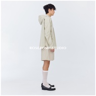 ROSEROMPSTUDIO HOODIE SHIRTS BEIGE - เสื้อเชิ๊ต ทรงหลวม ผู้ชาย