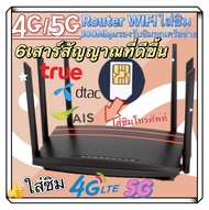 เราเตอร์ใส่ซิม 3G/4G/5G เราเตอร์ เร้าเตอร์ใสซิม 4g router ราวเตอร์wifi กล่องวายฟาย ใส่ซิมปล่อย Wi-Fi