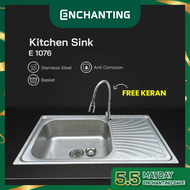 Bak Cuci Piring Kitchen Sink Europe Enchanting E1076
