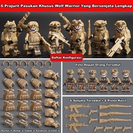 【COD】Mainan Balok brick Bentuk Minifigure Model Polisi Militer Swat/Mainan Anak/Mainan Balok