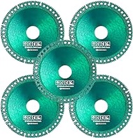 Indestructible Disc for Grinder, 5Pcs 100mm Indestructible Disk Multifunctional Cutting Saw Blade Ultra-Thin Diamond Circular Saw Blade for Angle Grinder(Inner Hole 22.23mm)