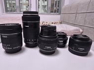 Canon EF-S / EF 鏡頭 10-18mm 55-250mm 35mm 24mm 50mm