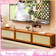 【Free Shipping】New TV Console Cabinet Small Family Living Room New Tea Table TV Cabinet Integrated Wall Non Solid Wood Modern Simplicity