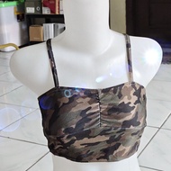 HIJAU Army green sports bra size S LD 70-94