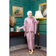 BAJU KURUNG MULBERRY SILK BATWING KAIN PARIO