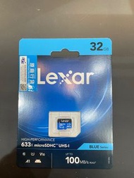 🔥超抵玩🔥 Lexar 雷克沙 MicroSDXC Class10 記憶卡連 Adapter 32GB 633X