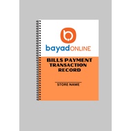 BILLS PAYMENT TRANSACTION RECORD NOTEBOOK