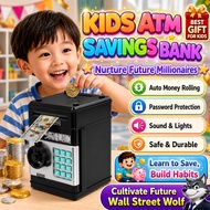 ATM Piggy Bank.Electronic Piggy Bank For Kids. ATM Password Money Box.Bank Safe Box Tabung Atm Machi