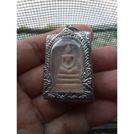 somdej amulet sam ROI YOD stone carving powerful with casing.