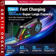 Intercom Helmet C5 Motorcycle Bluetooth Clear Sound Distance 100m Waterproof Full Features Plastic W