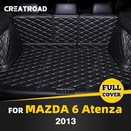 Auto Full Coverage Trunk Mat For Mazda 6 ATENZA 2013 Car Boot Cover Pad Cargo Liner Interior Protector Accessories
