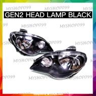 PROTON GEN2 GEN 2 PERSONA ELEGANCE 2009 HEAD LAMP (BLACK) HEADLAMP LAMPU DEPAN BESAR