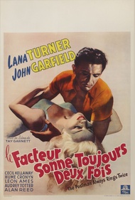 Belgian The Postman Always Rings Twice / Le Facteur Sonne Toujours Deux Fois Movie Poster