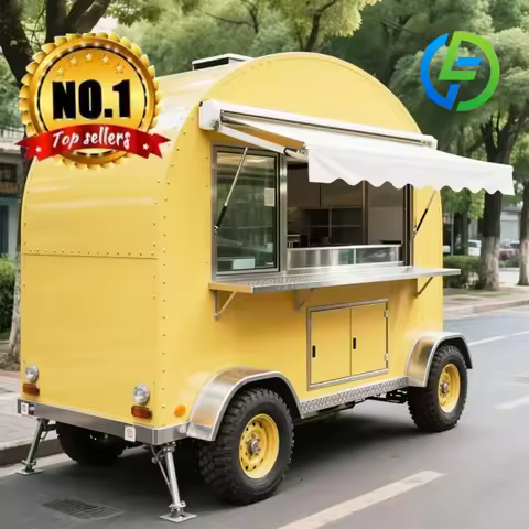 Customized China Hot Sale Completa Food Trucks Mobile Food Trailer Pizza Food Truck Trailer