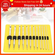 foreststore Stainless Steel Knitting Needles Set Needle Yarn Sewing Weaving Tapestry Bent for Croche