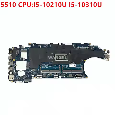 0CVPH6 FDW50 LA-J381P For Dell Latitude 5510 Laptop Motherboard CPU:I5-10210U SRGKY SRGKX I5-10310 C