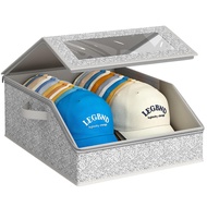 Multi Purpose Hat Storage Box Large Capacity Stackable Baseball Cap Organizer For Multifunctional Ho