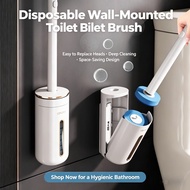 Hygienic Disposable Toilet Brush with Deep Cleaning Heads