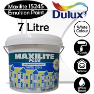 Dulux Maxilite Plus 15245 7L Emulsion Paint Interior Wall Cat Kapur Putih Dinding/Ceiling Dalam Rumah