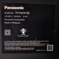 PANASONIC TH-50A410K LED TV SPARE PART- READY STOCK