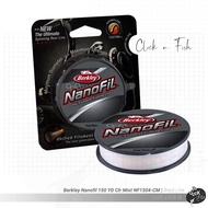 senar berkley nanofil 150yd / 300yd uni-filament pe nf150 | 12lb - clear gr