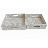 Pandan woven tray 30x30x7