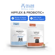 Feline Science Probiotic+ PLUS HipFlex | BAI Approved | Joint Pain Relief | Strong Immune System