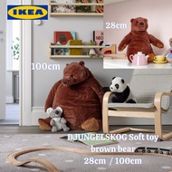 🧸🔥DJUNGELSKOG Soft toy, brown bear 28cm / 100cm 🧸🔥DJUNGELSKOG Mainan lembut, beruang coklat, 28 cm /