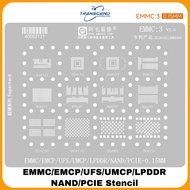 EMMC 3 BGA315 BGA70 BGA110 BGA 200 176 254 297 221 Reballing Stencil For EMMC/EMCP/UFS/UMCP/LPDDR/NA