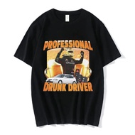 New Fashion T-Shirt In 2026 Funny Text Pattern About Drunk People And Drive For Men And Women Vintag