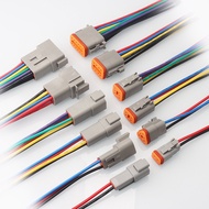 24 Hours Shipping = DT06-2S Dechi Type Connector Waterproof Connector Male Female Butt Car Wire Harn