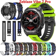 Sports Rubber Strap for Zeblaze Vibe 7 Pro/Vibe 7 Lite Swim Silicone Soft Watchband 20mm 22mm Belt Replacement Accessorie