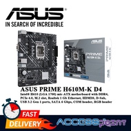 ASUS PRIME H610M-K D4 mATX motherboard (LGA 1700)