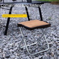 HUMBERTO Camping Stool, Bench Foldable Folding Stool, Small Aluminum Alloy Collapsible Ultralight Fishing Chair Travel