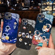 Astronaut Glass Case for iPhone 17 16 15 14 13 12 11 8 7 6 6s 6p 7p 8p 6g 7g 8g Pro Max XR XS xsmax 
